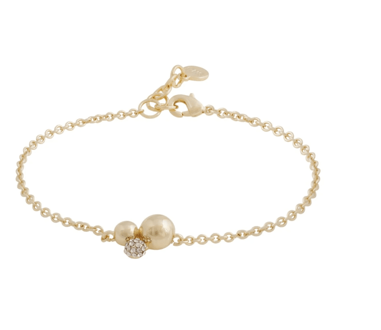 Snö of Sweden Bennet tripple armband g/clear guldpläterad mässing