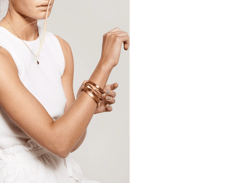 Skultuna Thin SB cuff guldpläterat stål storlek L