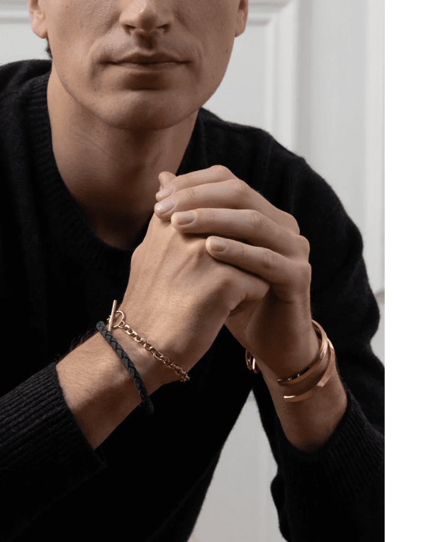 Skultuna Armring guldpläterad stål st.M