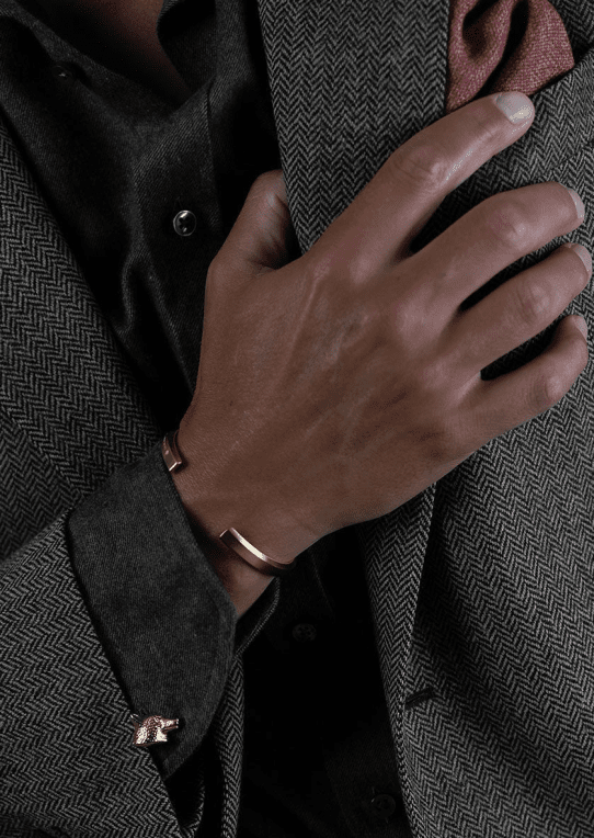 Skultuna Icon armring guldplätterat stål medium