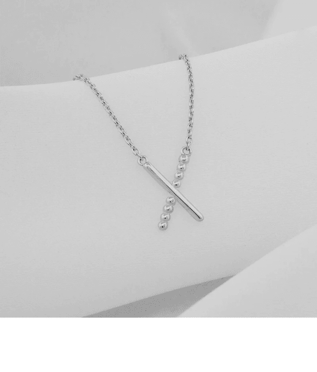 By Sofia Wistam Criss Cross halsband silver