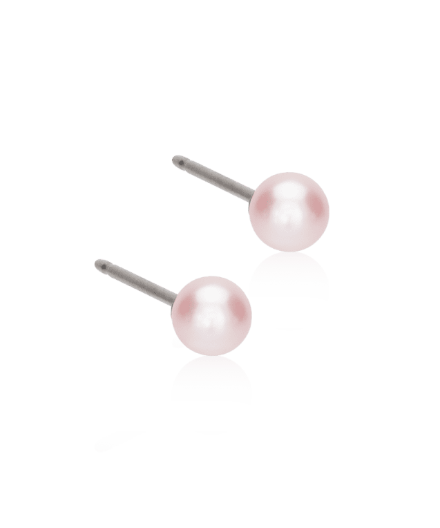 Blomdahl Pearl Light Rose Örhäng Titan