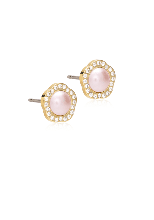 Blomdahl Brilliance fancy pearl 8mm golden titan
