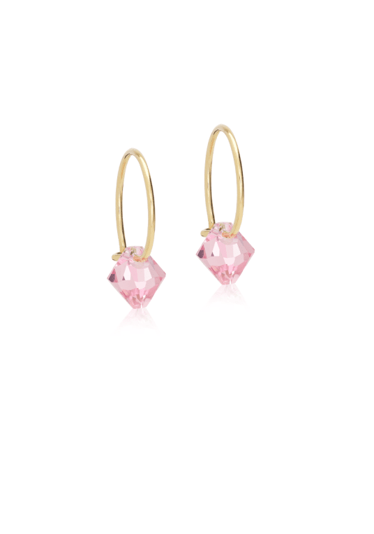 Blomdahl Bicone light rose 12mm 6mm golden titan