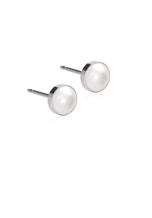 Blomdahl Becel pearl white titan 