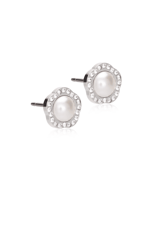 Blomdahl Brilliance fancy pearl 8mm titan