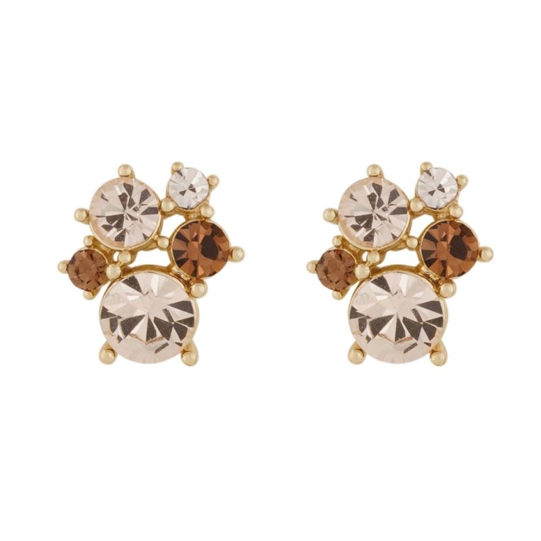 Snö of Sweden Noctelle örhänge guldpläterad mässing mix champange