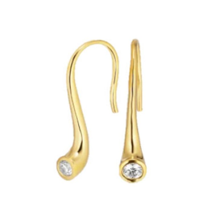 Snö of Sweden veil drop örhänge guldpläterad mässing