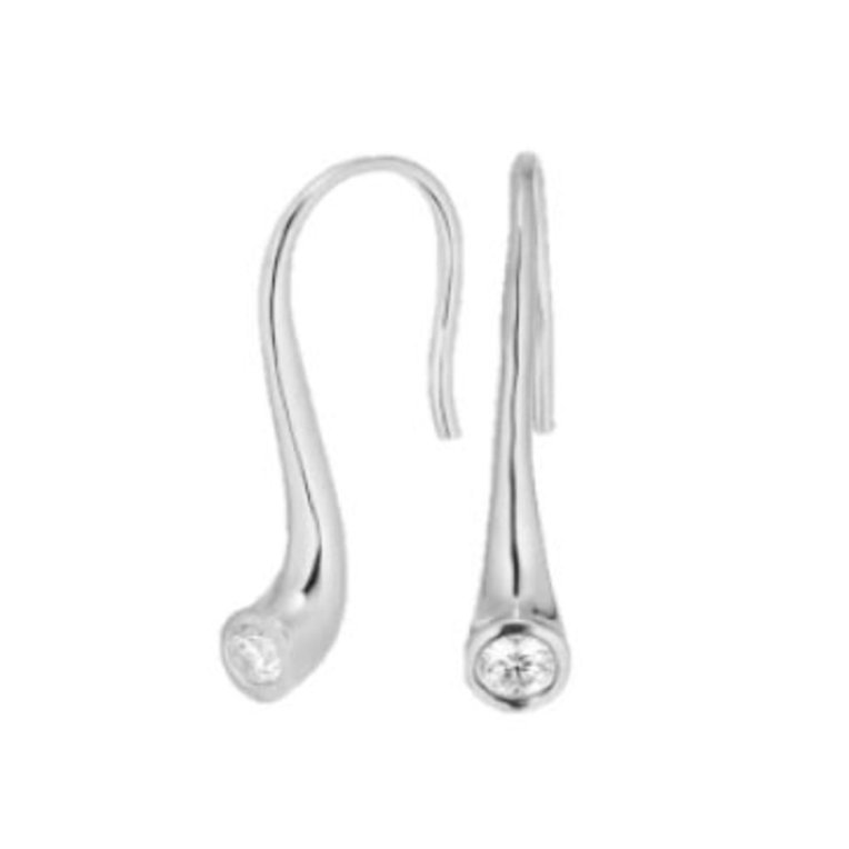 Snö of Sweden Veil drop örhänge silverpläterad mässing