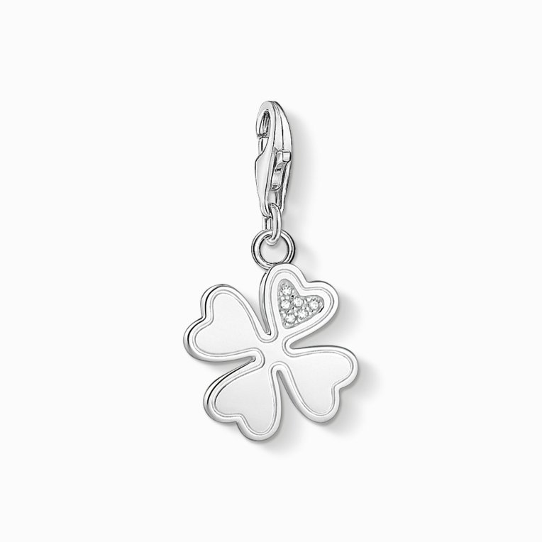 Thomas Sabo Charm-hängsmycke klöverblad silver