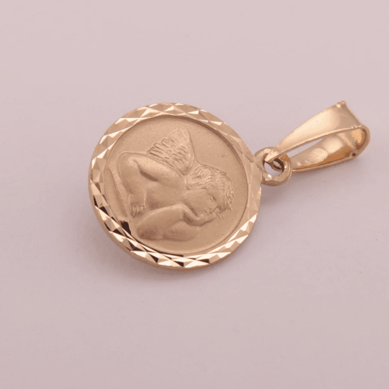 Guld Carlsén Hängsmycke18k rg ängel 10 mm