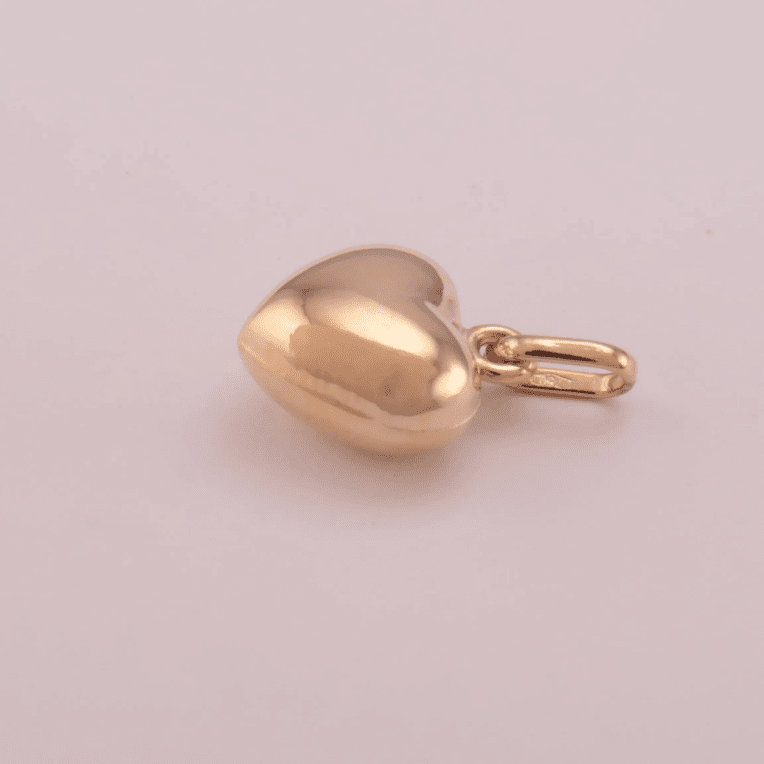 Guld Carlsén Hängsmycke Bulligt hjärta i 18k 9x8mm