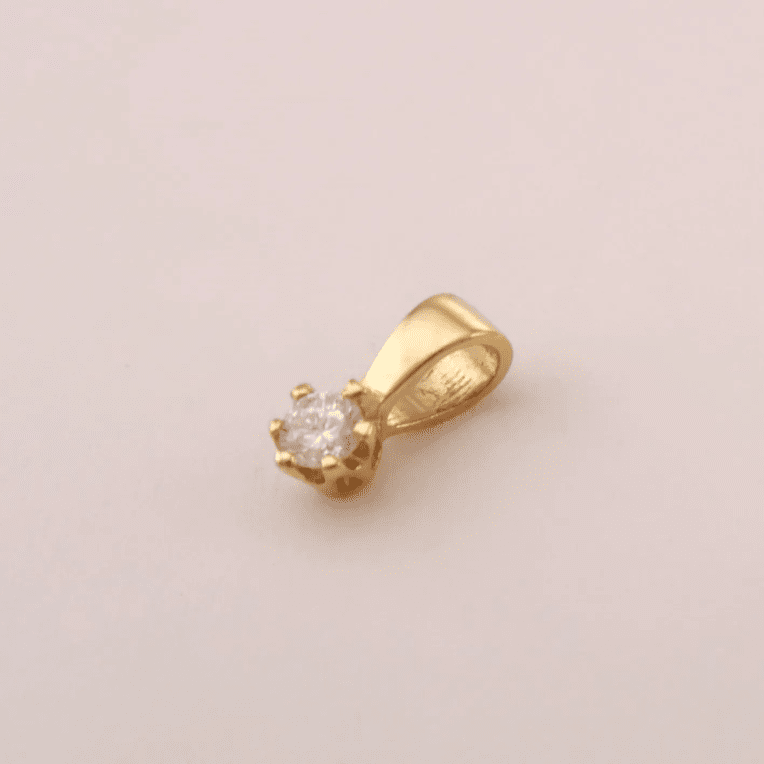 Guld Carlsén Diamanthänge 18k guld 0,17ct W/SI