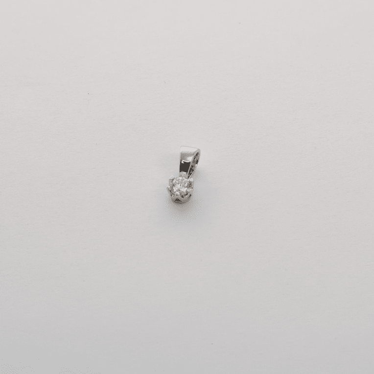 Guld Carlsén Diamanthänge i 18k vitguld