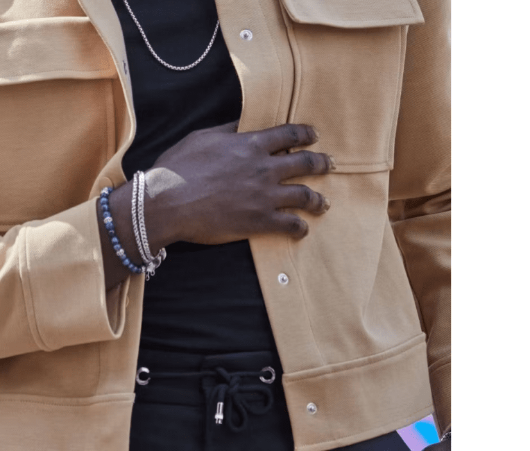 By Billgren Nobel SILVERARMBAND Pansar 4 mm