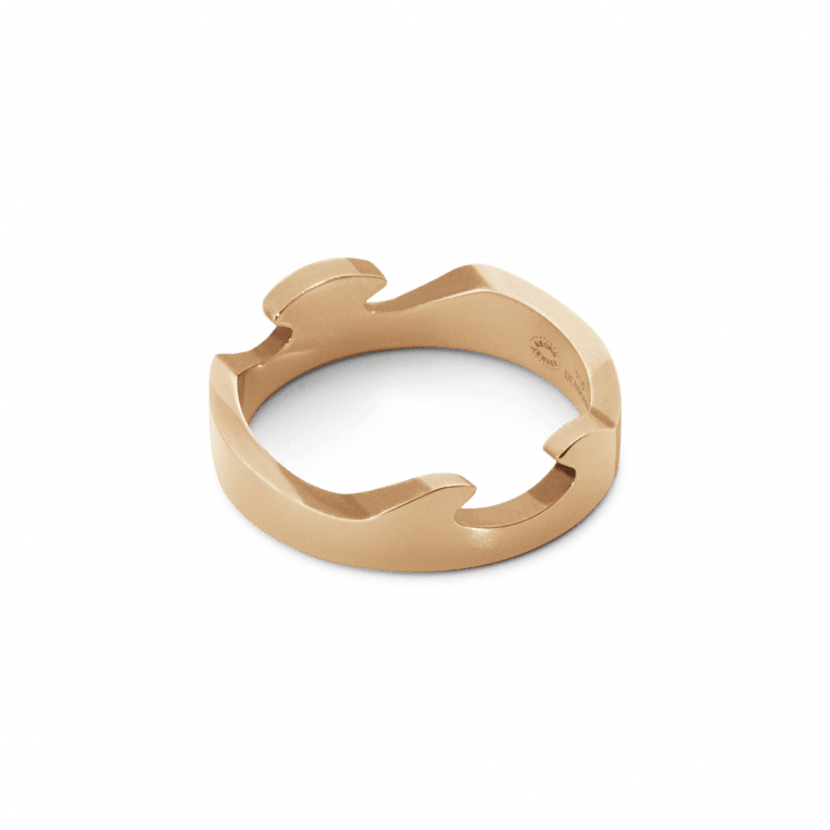 Georg Jensen fusion end ring RG stl. 56