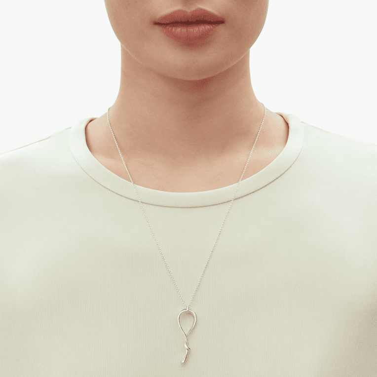 Georg Jensen Mercy swirl halsband silver
