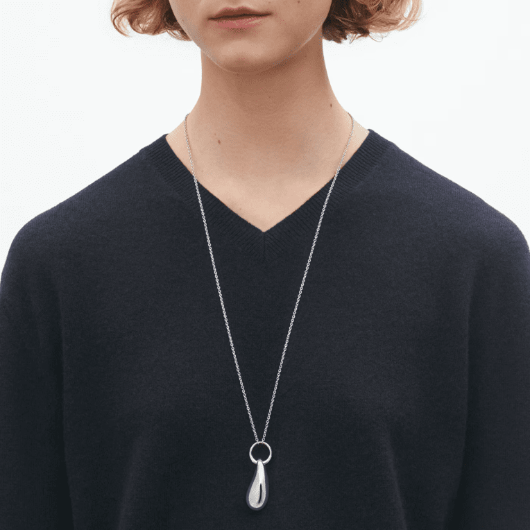 Georg Jensen Reflect halsband långt 80 cm silver