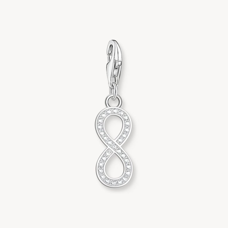 Thomas Sabo Charm-hängsmycke infinity charm med zirkonia stenar silver