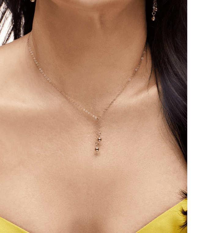 By Sofia Wistam Vi Två halsband guldpläterat mässing