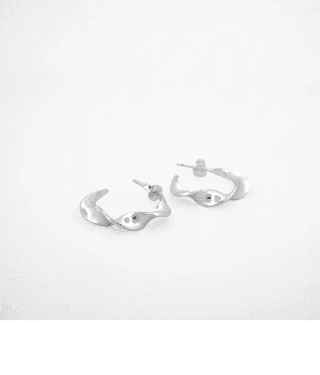 By Sofia Wistam Twirl örhänge silver small
