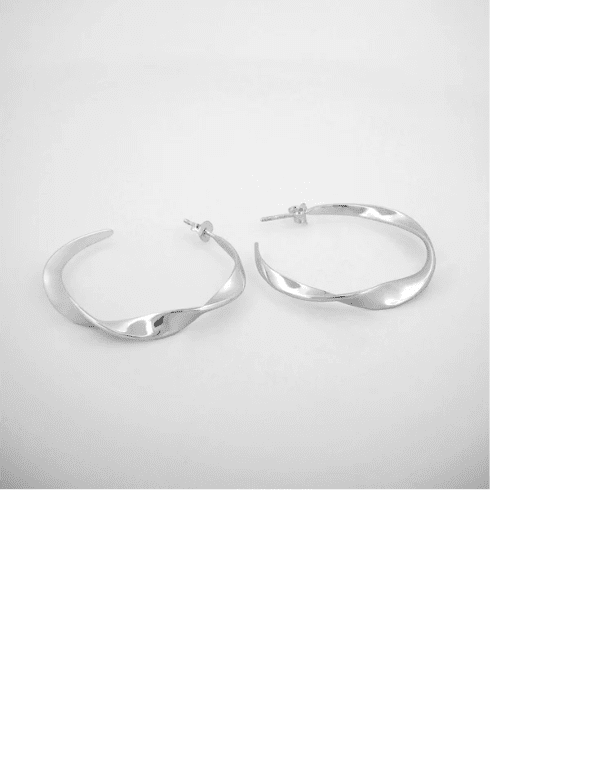 By Sofia Wistam Twirl örhänge silver large