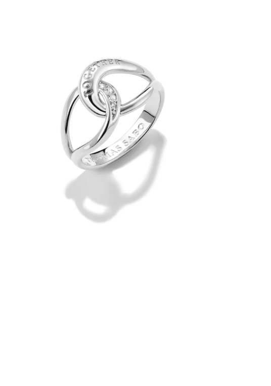Thomas Sabo Together ring med vit zirkonia återvunnet sterling silver