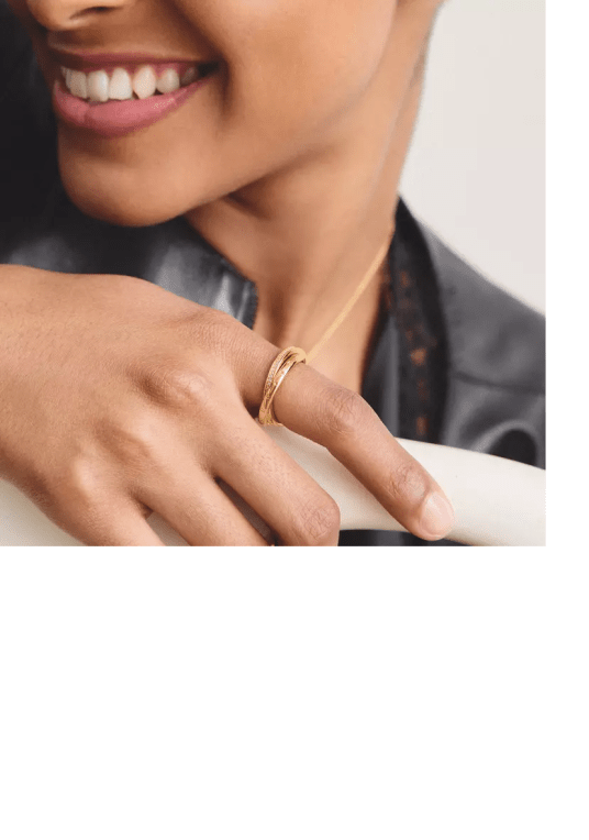 Thomas Sabo Together ring med vit zirkonia Premiumlegering, 18k guldpläter