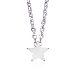 Blomdahl Moon And Star Halsband Silver