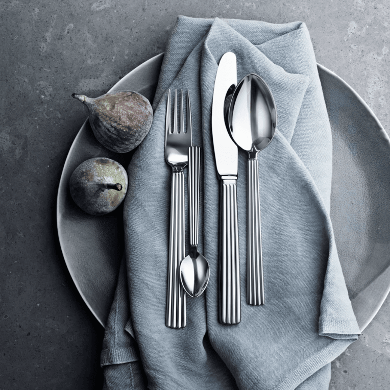 Georg Jensen Bernadotte 4-dels bestick rostfritt stål