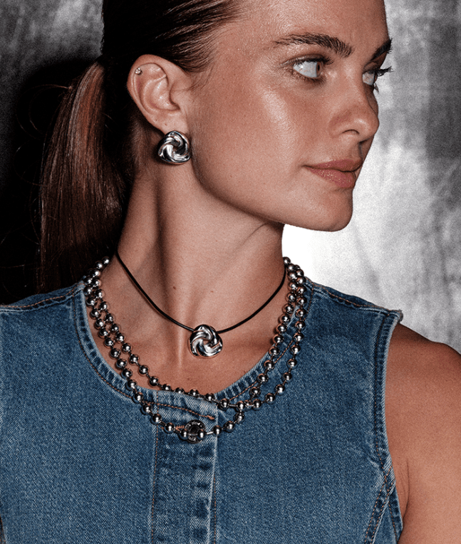 Astrid&Agnes Lauren halsband stål