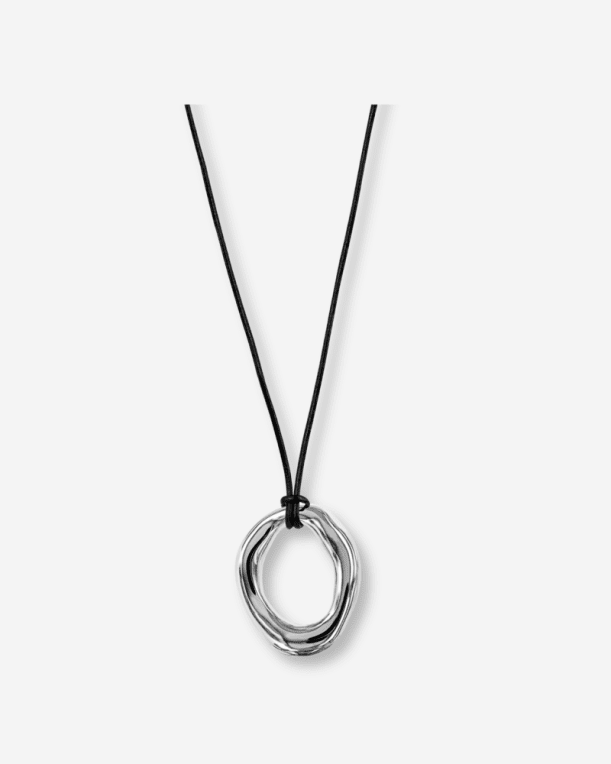 Astrid&Agnes Angelina halsband läder/stål