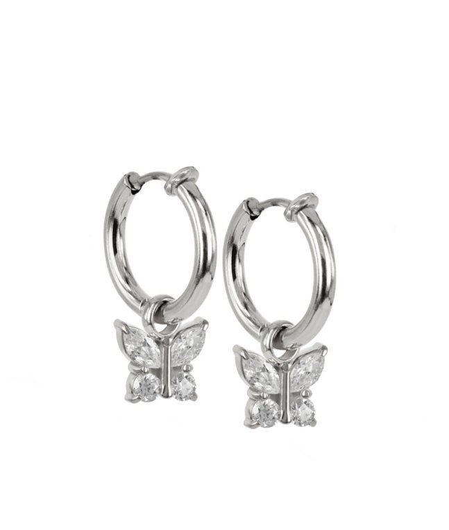 Astrid & Agnes Young Juni creol clips stål cz 9x21mm