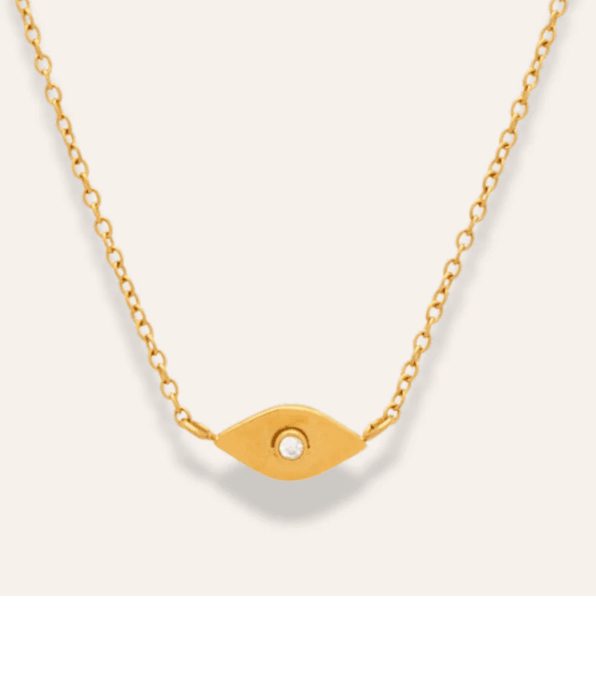 Sintridou Epione Halsband golden eye guldpläterat stål