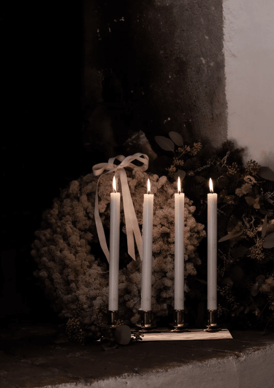 Skultuna Adventsljusstake mässing