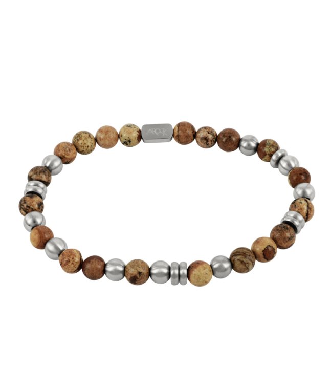 Arock Eddie armband beige/stål