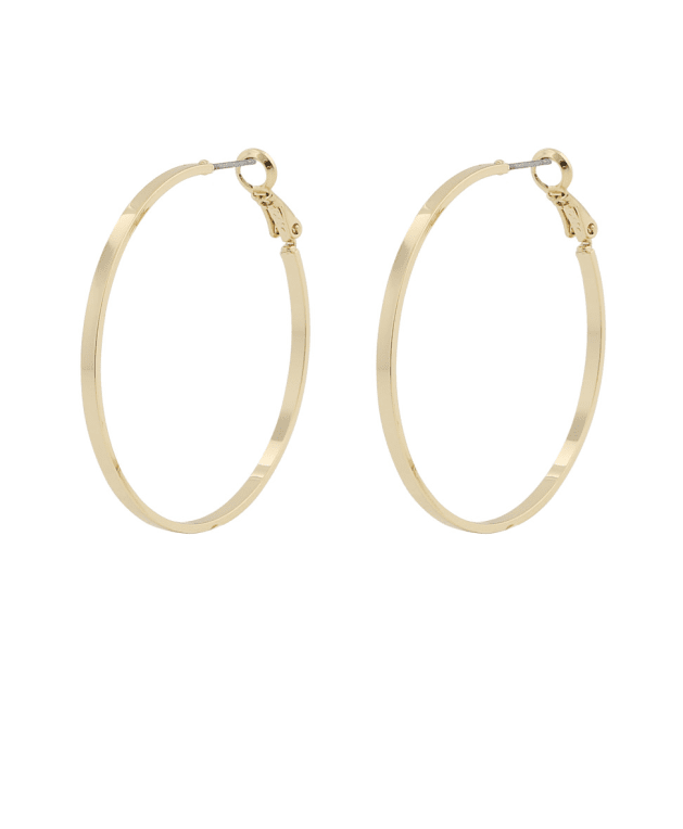 Snö of sweden Moe örhänge 40mm plain gold