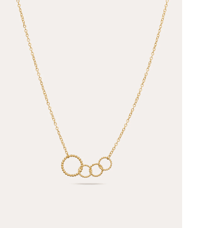 By Sofia Wistam Mamma+3 barn guldpläterad mässing