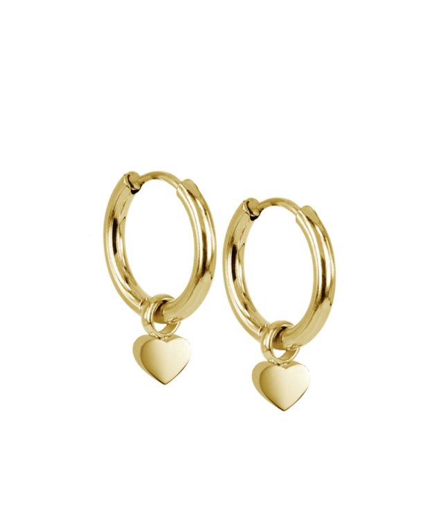 Astrid & Agnes Young Maja creol guldpläterad stål m.hjärta 6x20mm