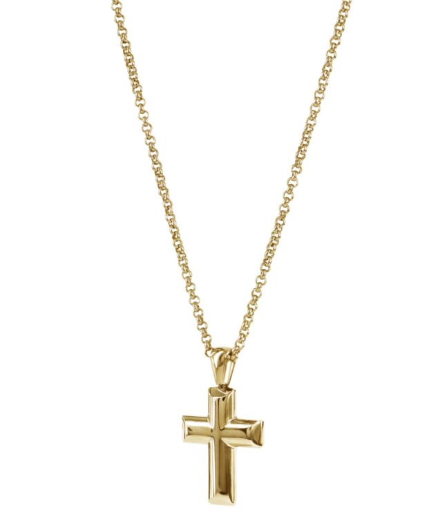 Arock Christopher Halsband guldplaterad stäl