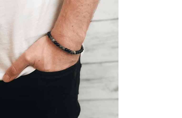 By Billgren Bruno beadarmband svart