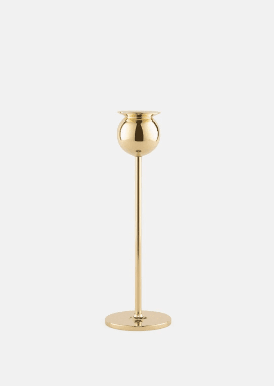 Skultuna Tulip ljusstake liten mässing