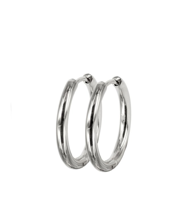 Astrid&Agnes Lucy plain örhänge 21 mm stål