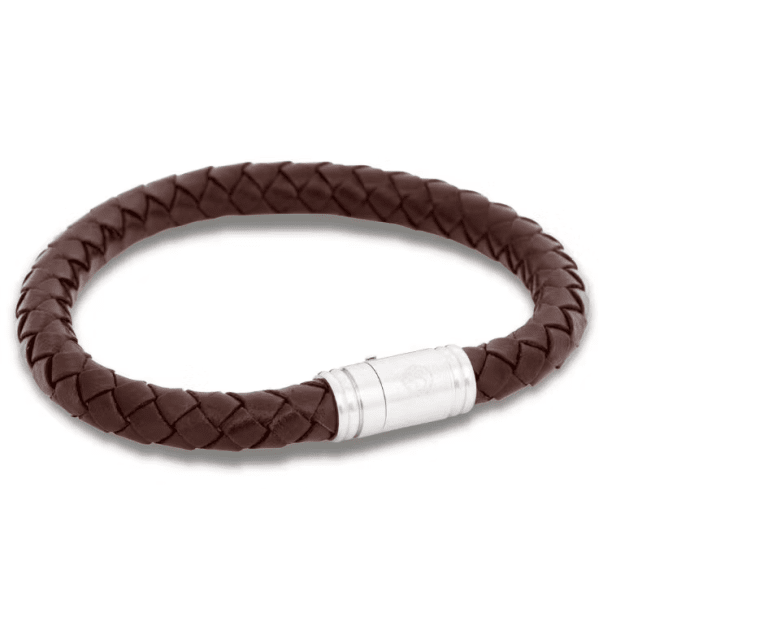 By Billgren Linus Läderarmband Brun/Stål