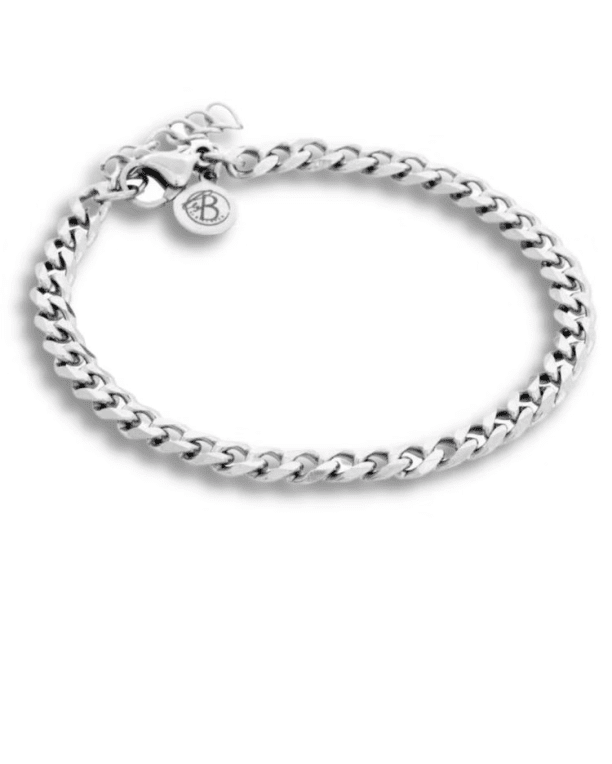 By Billgren Sullivan pansararmband 5mm i stål 19cm