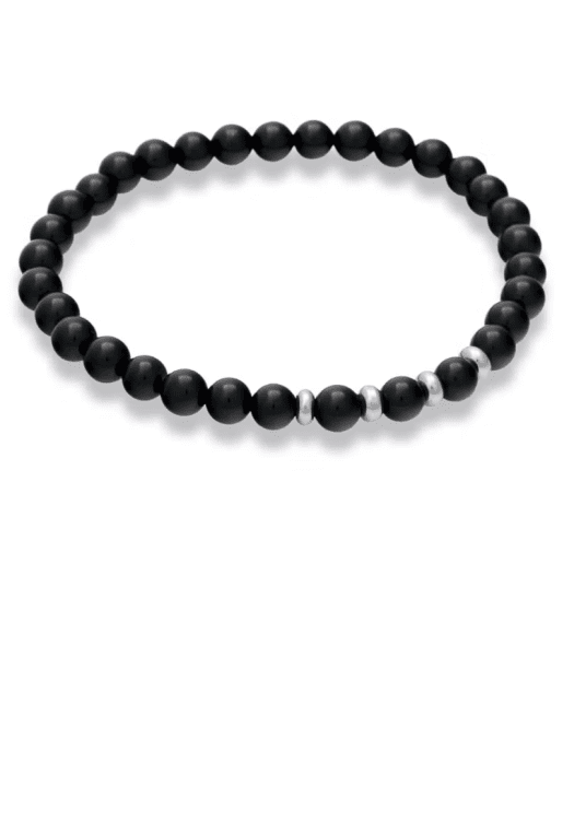 By Billgren Berthold beads armband med svart agat