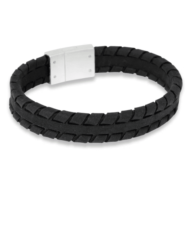 By Billgren Ludde läderarmband svart 19 cm