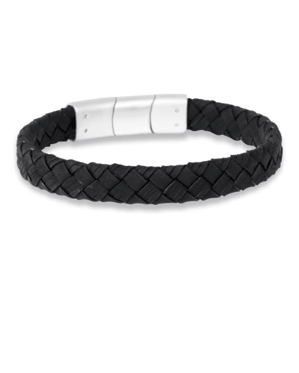 By Billgren Lage läderarmband svart 19-21 cm