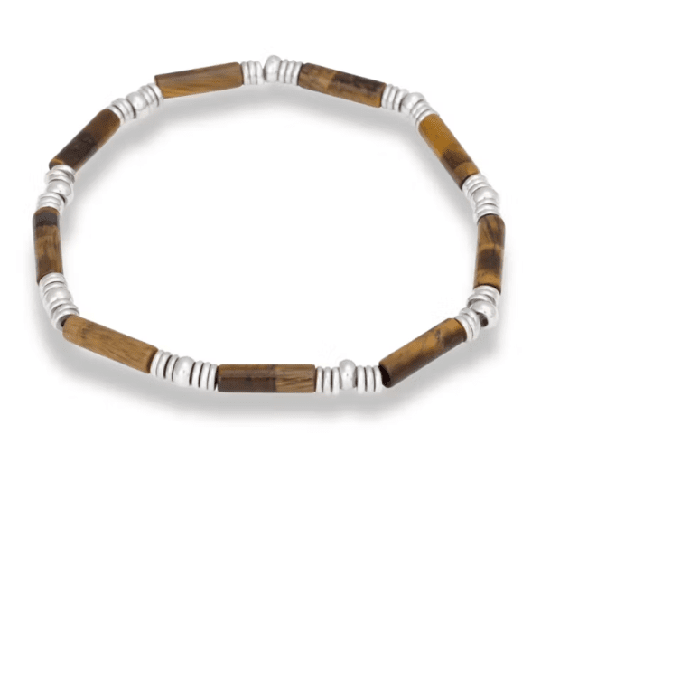 By Billgren Billie armband tigeröga/stål