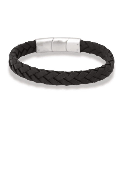 By Billgren Levis läderarmband svart